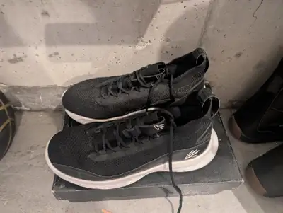 Under Armour Curry 8 Basketball Shoes — Black/White, View more