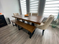 Beautiful wood contemporary dining set