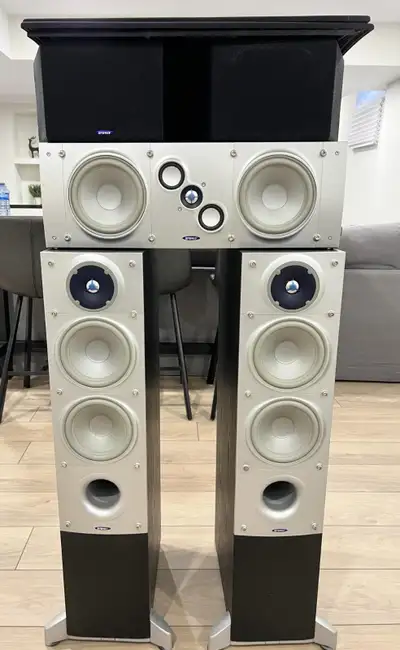 Home Theatre Speaker Set + Denon AVR Receiver, View more