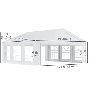 Brand New Heavy Duty 20 ft x 20 ft Party Tent Special $599, View more