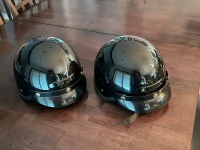 Motorcycle helmets 60 each or three for 150 Excellent shape
