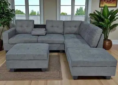 Grey Sectional Sofa, View more