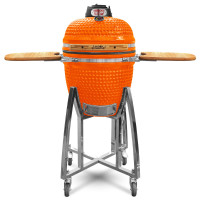 Special Offer! Kamado 18" body 15" Grill with Stand&Side Boards 