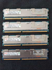 Hynix 4x 4GB RAM (16GB) HMT151R7BFR4C-H9 D7 AA PC3 10600R