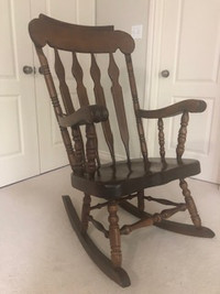 Hand crafted rocking chair