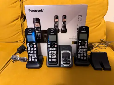 Panasonic KX-TG273 3-Handset Cordless Phone System, View more
