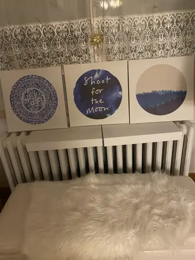 3 toiles cadres Ikea PJATTERYDDimension par cadre : 16" par 16", View more