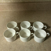 White tea cups