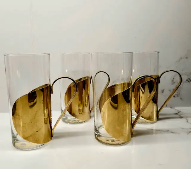 Set of 4 Vintage Danish Scanmalay Hot Toddy glasses63347538862721123