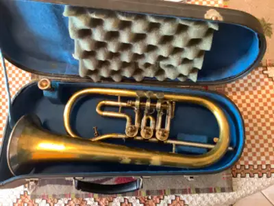 „Liedl“, Czech made fluegelhorn in good condition.