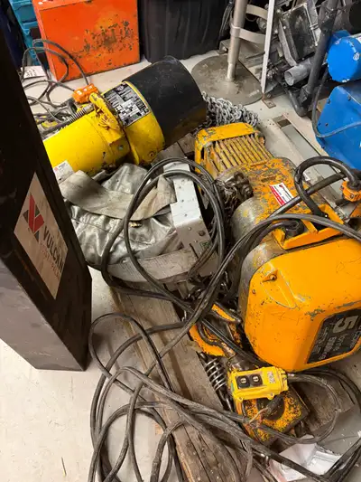 5 Tonne Kito -Vulcan 10,000 lbs Super Heavy Duty hoists complete, View more