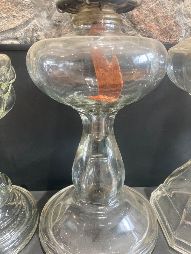 Vintage Glass Oil Lamps, Lighting Power Outage Lamp in Arts & Collectibles in Ottawa - Image 2