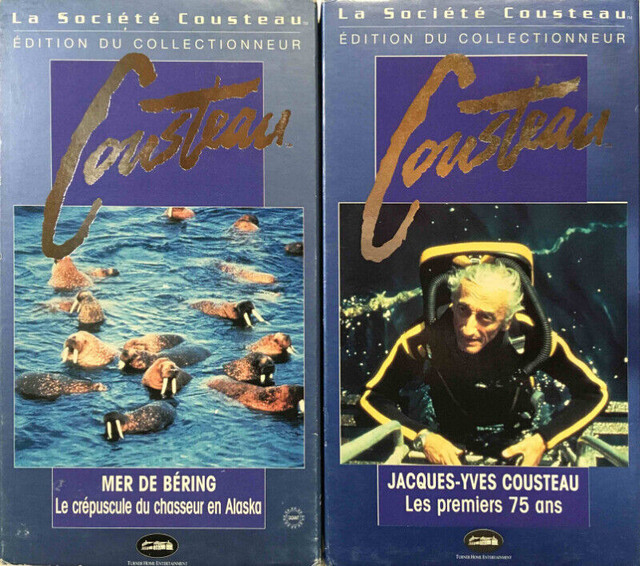 Jacques-Yves Cousteau - VHS - 7 cassettes dans CD, DVD et Blu-ray  à Granby - Image 2