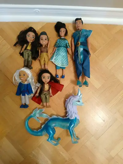 7 DISNEY RAYA DOLLS and DRAGON, View more