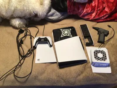 Ps5  digital slim like new condition well taken care of, View more