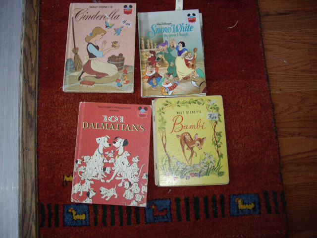 7 VTGE WALT DISNEY BOOKS in Children & Young Adult in Burnaby/New Westminster