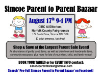 Pre-Fall Simcoe Parent to Parent Bazaar