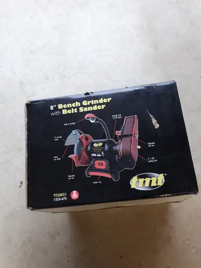 Bench Grinder and Belt Sander., View more