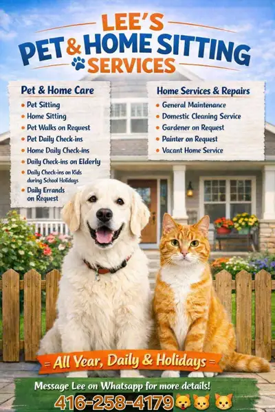 Cat & Dog sitting , View more