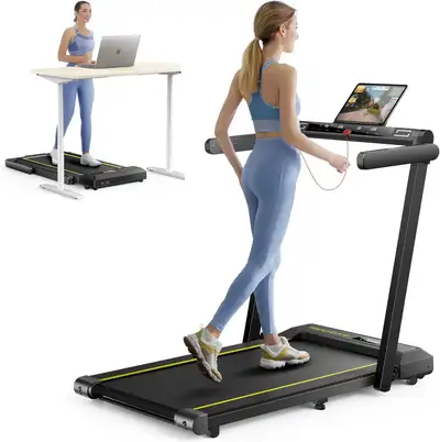 TOPUTURE Folding Treadmill, with burnt out motor, for parts, View more