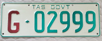 Tasmania Australia License Plate