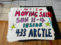 Moving Sale on Sunday April 21st at 433 Argyle Street