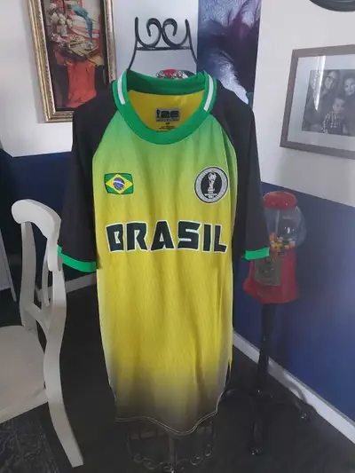 Brazil soccer shirt medium , View more