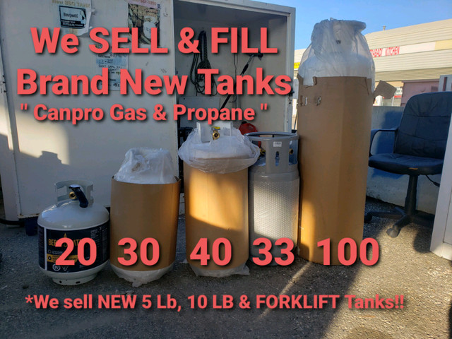30 lb * NEW EMPTY * Propane Tank Bottle RV OPEN 7 DAY - $29 FILL in RVs & Motorhomes in Calgary - Image 2