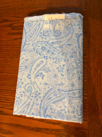 Light Blue Paisley Fabric For Sewing, Quilting, Crafts For Sale