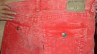 True Religion  Red Jeans  Size 36- 34 Ricky