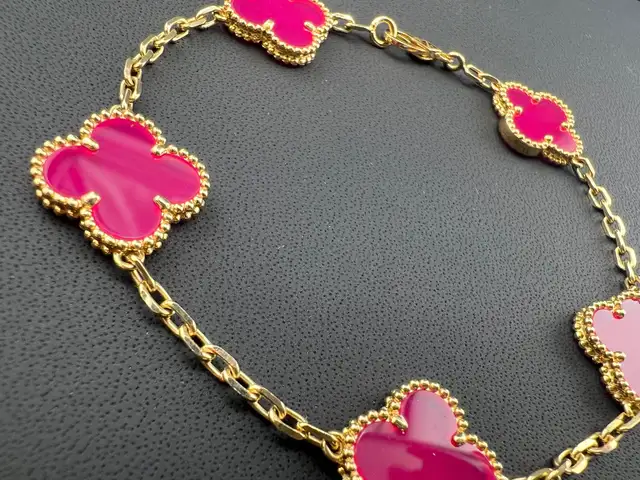 Van Cleef Bracelet 1:1 Motif Pink Porcelain63235093634177121