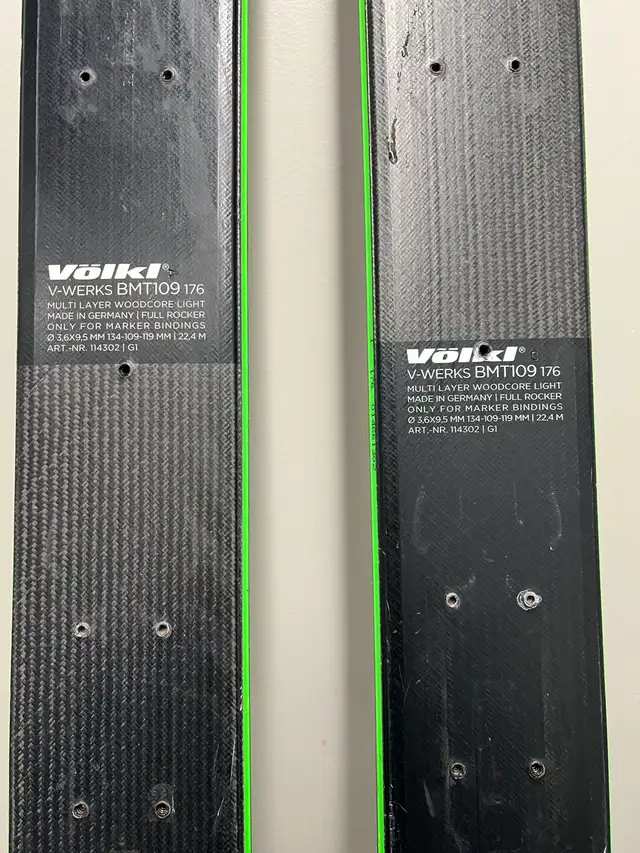 Volkl BMT 109 All mountain 176cm touring skis + G3 SKINS in Ski in Whistler - Image 7