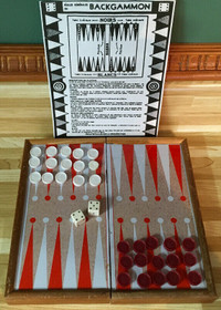 Backgammon magnétique (petit jeu).
