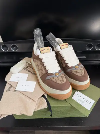 Brand New Gucci Screener GG Monogram Sneakers - Men’s Size 11.5, View more