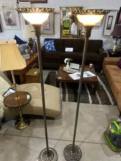 Vintage Tall Floor Lamps — 2 available , View more