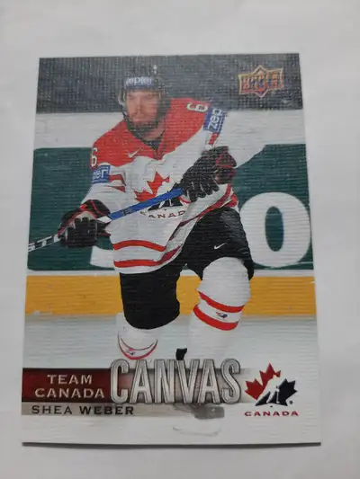Shea Weber 2017-18 Upper Deck Canadian Tire Team Canada Canvas, View more