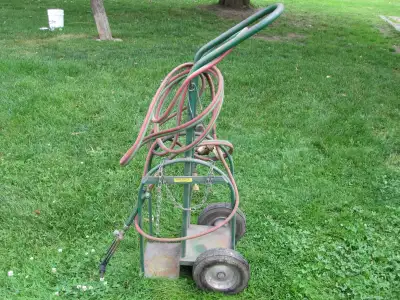 WELDING CART WITH HOSE AND GUAGES, View more
