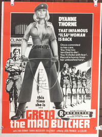 “Greta The Mad Butcher” (1977) Original Movie Poster