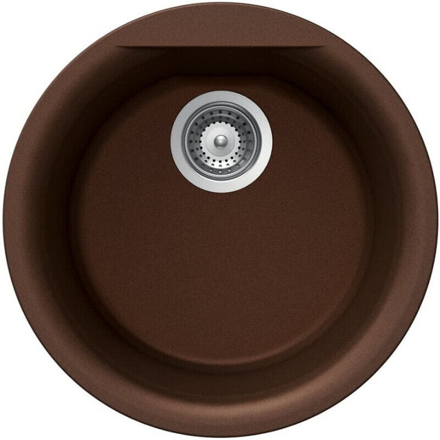 Houzer Euro R-100 Copper Dual Mount Round Bar/Prep Sink - NEW in Plumbing, Sinks, Toilets & Showers in City of Toronto