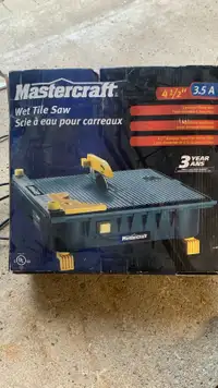 Mastercraft wet tile saw 