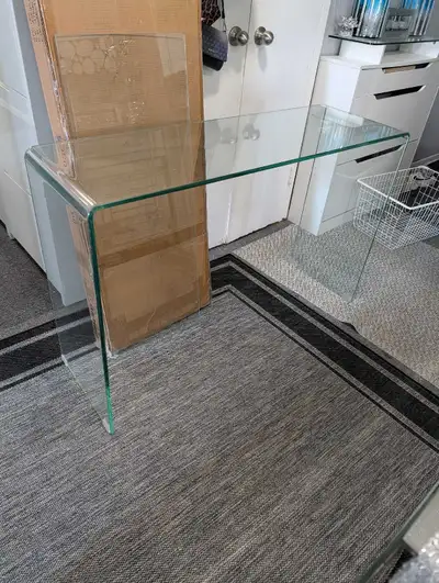 Waterfall Glass Console Table, View more