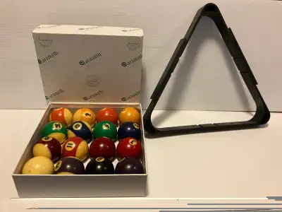 ARAMITH CROWN STANDARD BELGIUM  POOL BALL SET 2 “  ox, View more