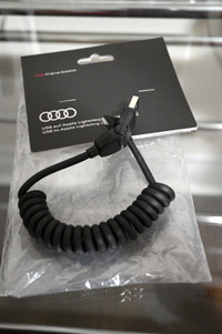 Audi OEM USB-C to Apple Lightning adapter cable