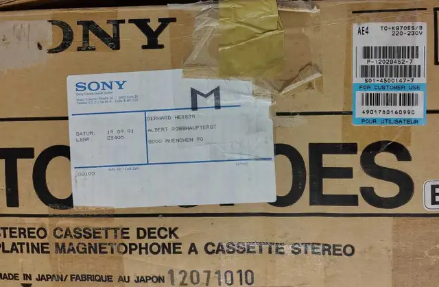 Sony TC-K970ES 3 Head Cassette Deck in Stereo Systems & Home Theatre in Calgary - Image 7