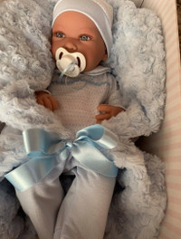 NEWBORN BABY BOY Child friendly REBORN doll by Antonio Juan