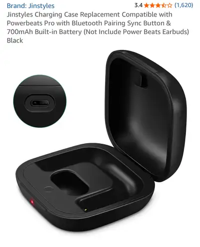 Get a Jinstyles charging case replacement compatible with Powerbeats Pro! This is a fantastic soluti...