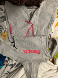Kids size 13/14 Grey and Pink Bench tracksuit
