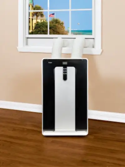 4-in-1 13,500 BTU HAIER Portable Air Conditioner + Heating Pump , View more