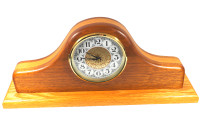 Wooden Battery Operated Mantle Clock 16" W 8" T