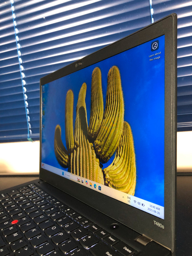 Lenovo ThinkPad T480s Laptop:  i5-8350U, 16GB RAM, 256GB SSD in Laptops in Prince George - Image 3